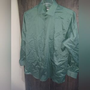 Van Heusen Forest Green Dress Shirt